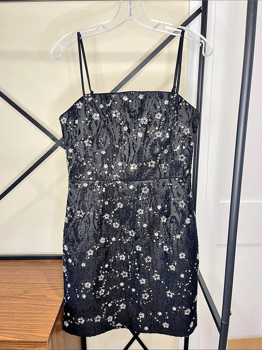 Milly Floral Sequin Mini Dress Size 8